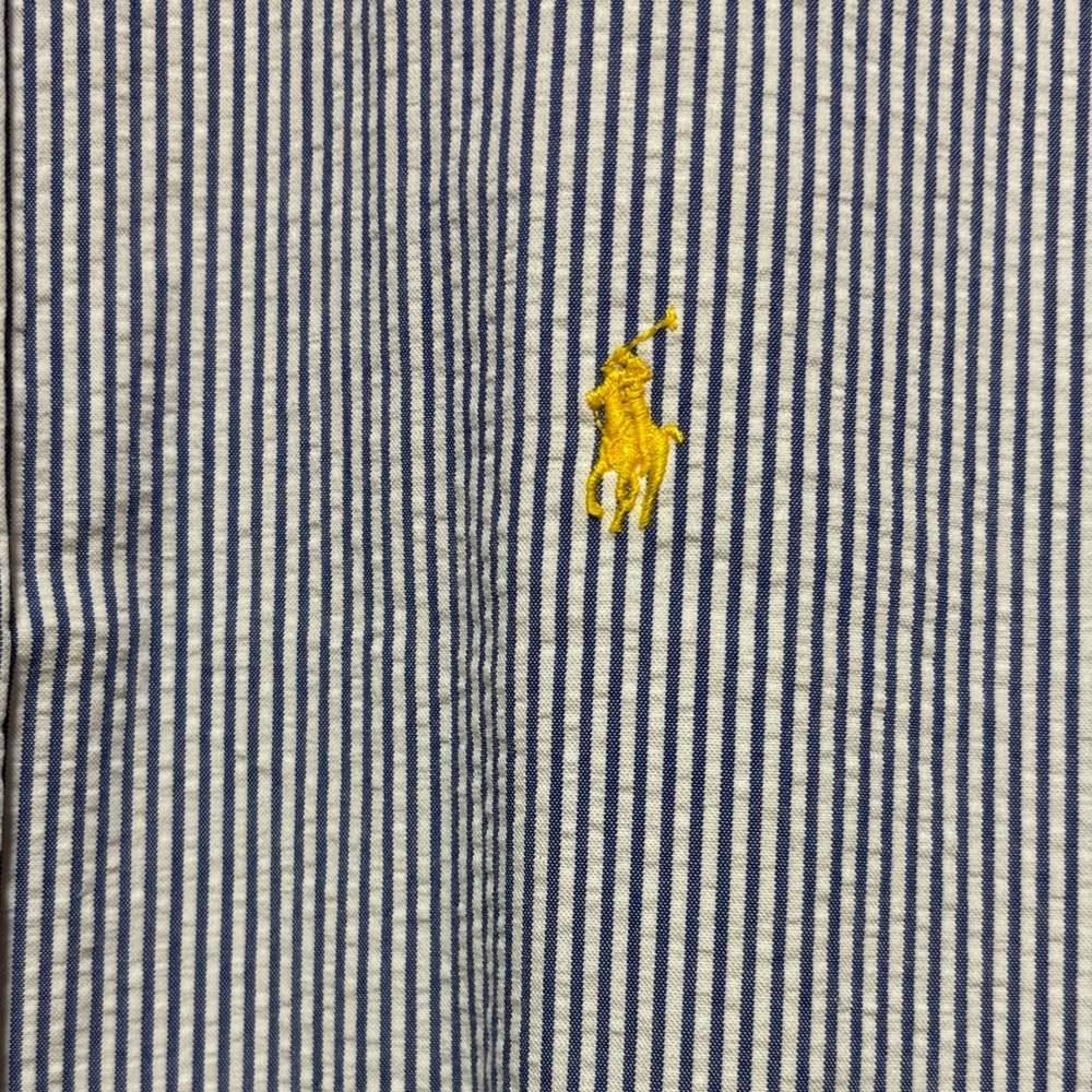 Polo by Ralph Lauren Men's Blue Striped Shirt - Picture 3 of 5